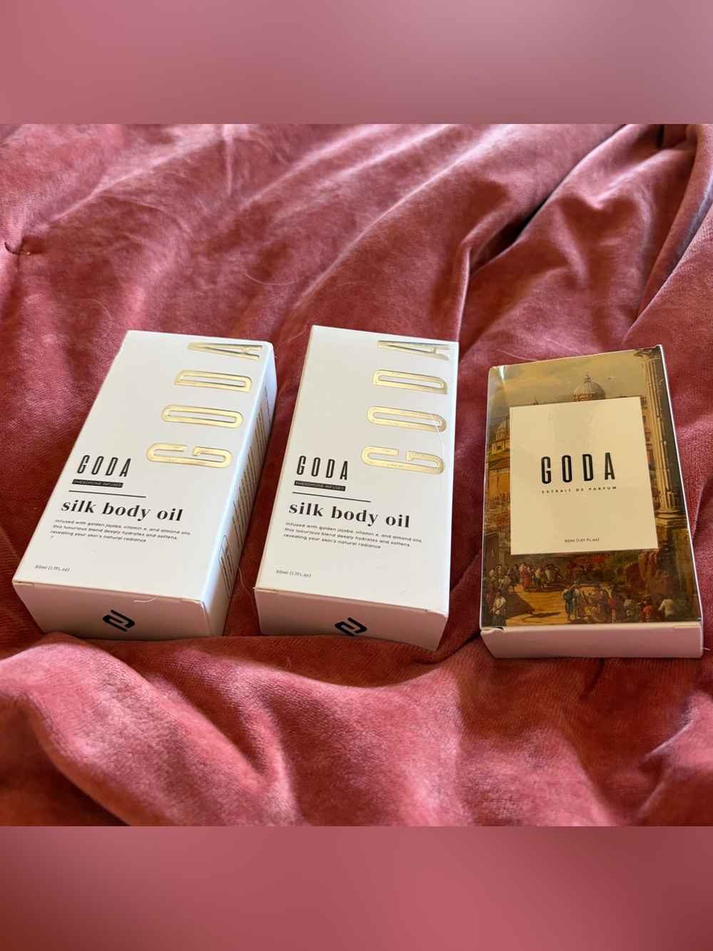 Goda Silk body oil & fragrance set
